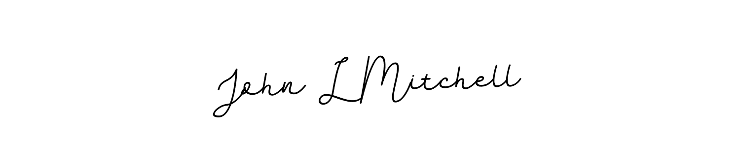 You should practise on your own different ways (BallpointsItalic-DORy9) to write your name (John L Mitchell) in signature. don't let someone else do it for you. John L Mitchell signature style 11 images and pictures png