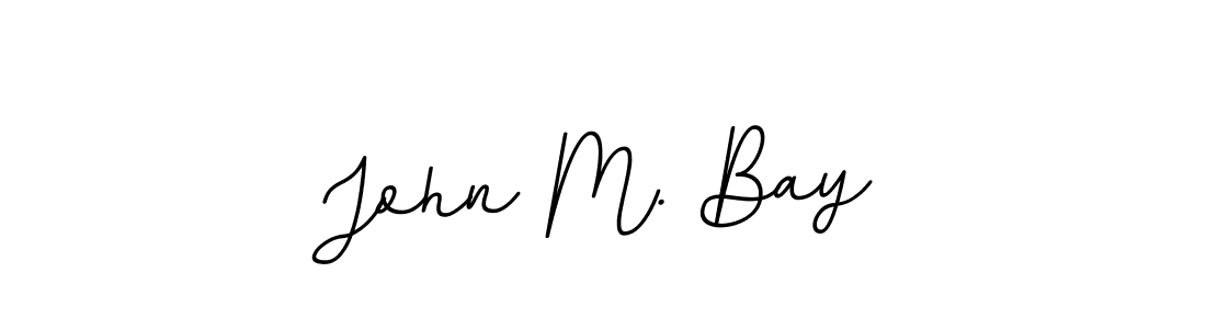 How to make John M. Bay signature? BallpointsItalic-DORy9 is a professional autograph style. Create handwritten signature for John M. Bay name. John M. Bay signature style 11 images and pictures png