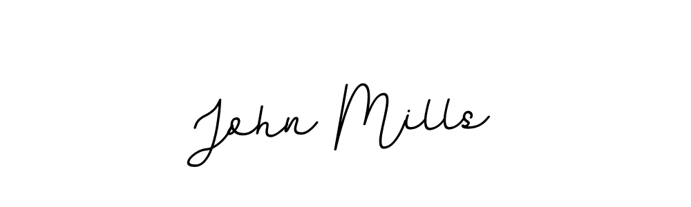 How to make John Mills name signature. Use BallpointsItalic-DORy9 style for creating short signs online. This is the latest handwritten sign. John Mills signature style 11 images and pictures png