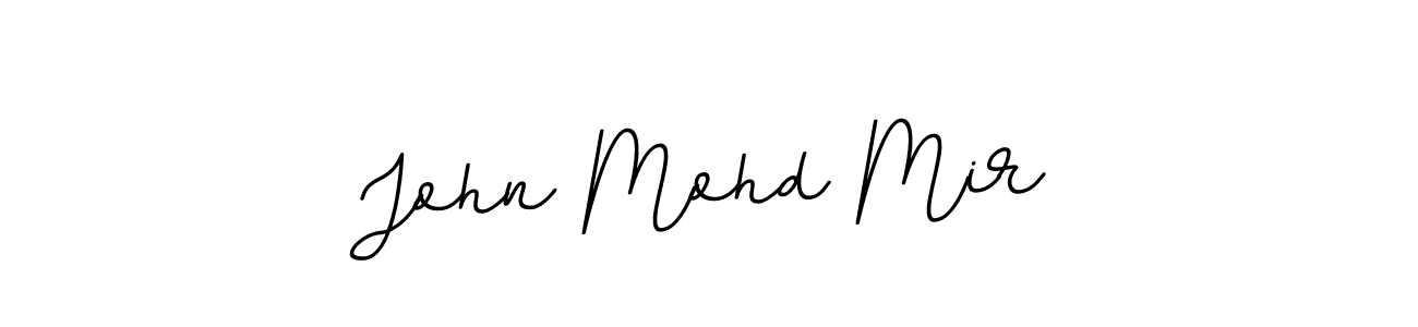 Design your own signature with our free online signature maker. With this signature software, you can create a handwritten (BallpointsItalic-DORy9) signature for name John Mohd Mir. John Mohd Mir signature style 11 images and pictures png