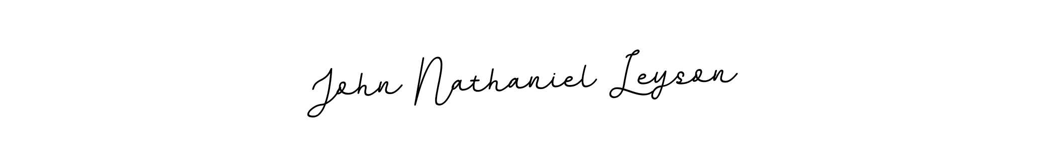 Use a signature maker to create a handwritten signature online. With this signature software, you can design (BallpointsItalic-DORy9) your own signature for name John Nathaniel Leyson. John Nathaniel Leyson signature style 11 images and pictures png