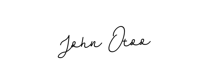 Design your own signature with our free online signature maker. With this signature software, you can create a handwritten (BallpointsItalic-DORy9) signature for name John Otoo. John Otoo signature style 11 images and pictures png