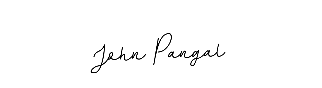 You should practise on your own different ways (BallpointsItalic-DORy9) to write your name (John Pangal) in signature. don't let someone else do it for you. John Pangal signature style 11 images and pictures png