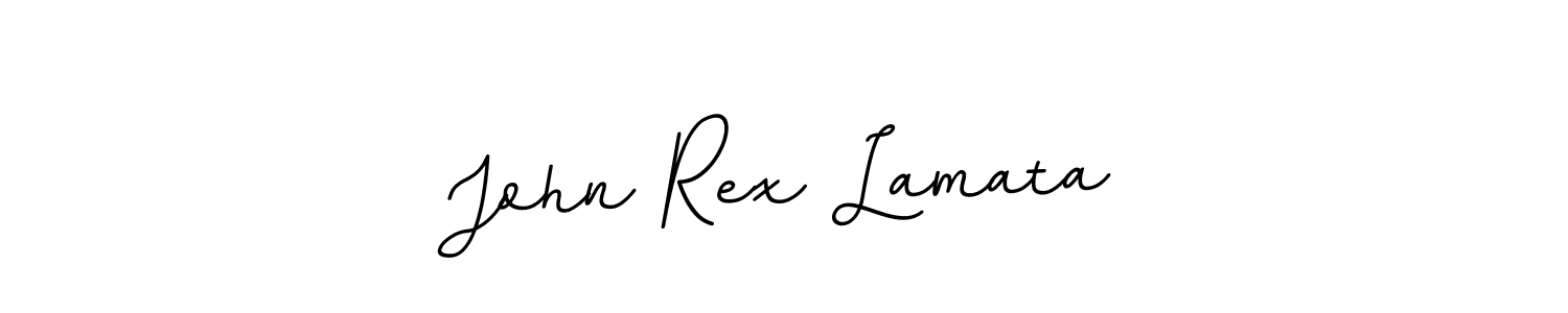 How to make John Rex Lamata name signature. Use BallpointsItalic-DORy9 style for creating short signs online. This is the latest handwritten sign. John Rex Lamata signature style 11 images and pictures png