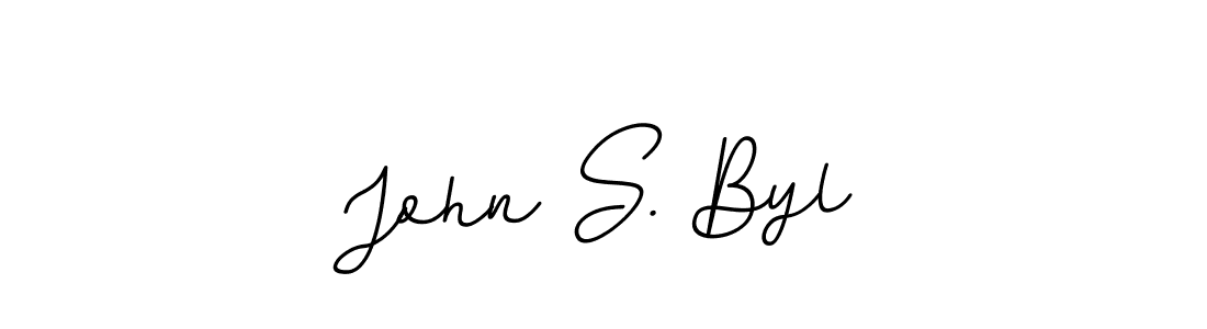 Also You can easily find your signature by using the search form. We will create John S. Byl name handwritten signature images for you free of cost using BallpointsItalic-DORy9 sign style. John S. Byl signature style 11 images and pictures png