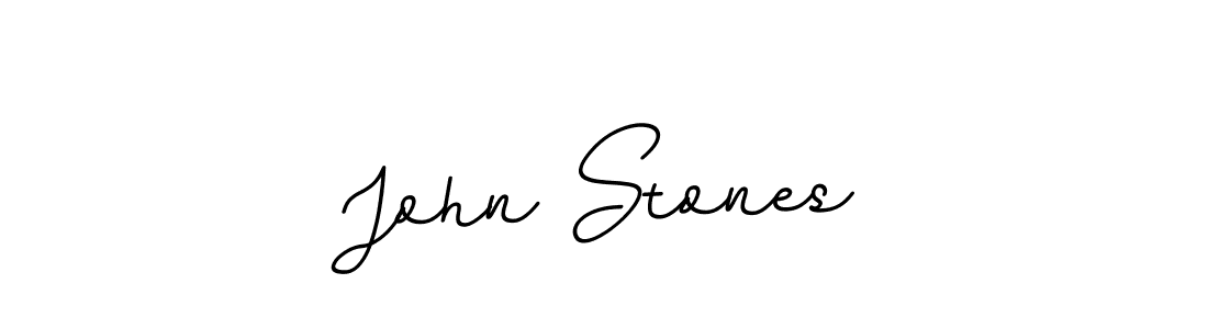 Design your own signature with our free online signature maker. With this signature software, you can create a handwritten (BallpointsItalic-DORy9) signature for name John Stones. John Stones signature style 11 images and pictures png