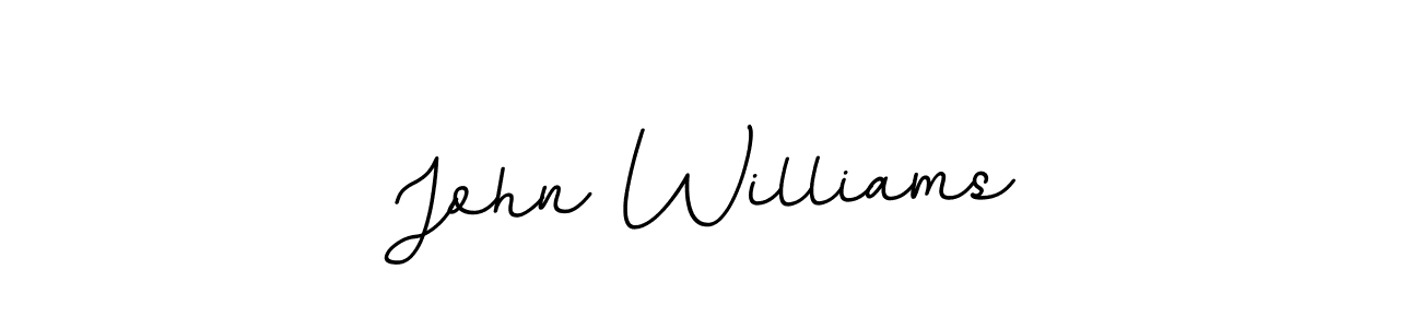 You should practise on your own different ways (BallpointsItalic-DORy9) to write your name (John Williams) in signature. don't let someone else do it for you. John Williams signature style 11 images and pictures png