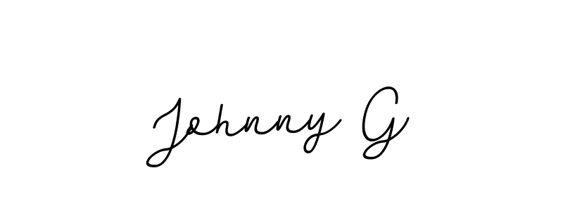 Use a signature maker to create a handwritten signature online. With this signature software, you can design (BallpointsItalic-DORy9) your own signature for name Johnny G. Johnny G signature style 11 images and pictures png