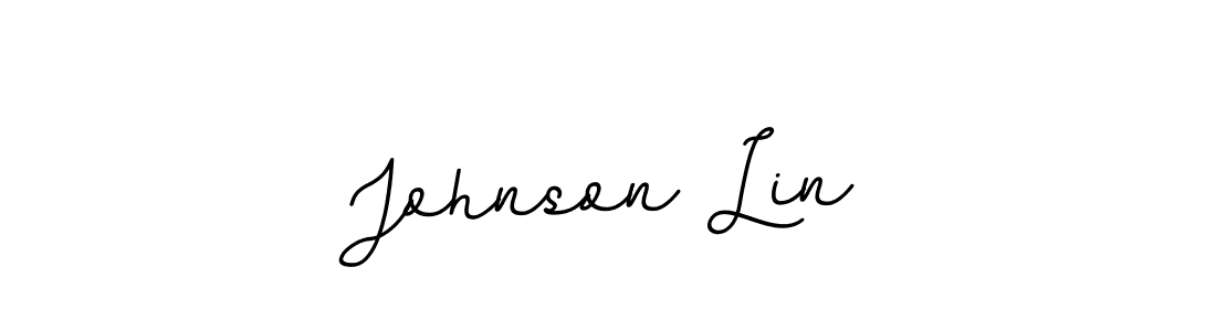 Create a beautiful signature design for name Johnson Lin. With this signature (BallpointsItalic-DORy9) fonts, you can make a handwritten signature for free. Johnson Lin signature style 11 images and pictures png