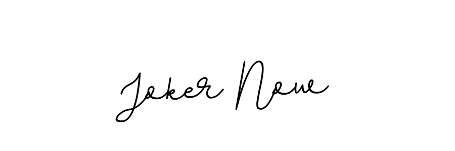 How to make Joker Now name signature. Use BallpointsItalic-DORy9 style for creating short signs online. This is the latest handwritten sign. Joker Now signature style 11 images and pictures png