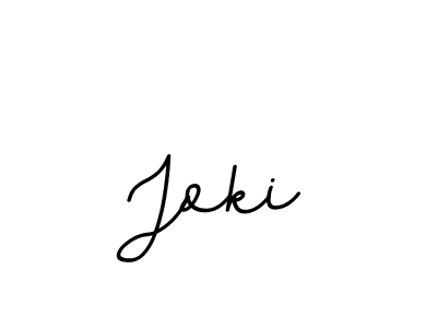 Use a signature maker to create a handwritten signature online. With this signature software, you can design (BallpointsItalic-DORy9) your own signature for name Joki. Joki signature style 11 images and pictures png
