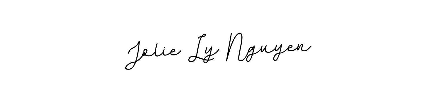 Design your own signature with our free online signature maker. With this signature software, you can create a handwritten (BallpointsItalic-DORy9) signature for name Jolie Ly Nguyen. Jolie Ly Nguyen signature style 11 images and pictures png