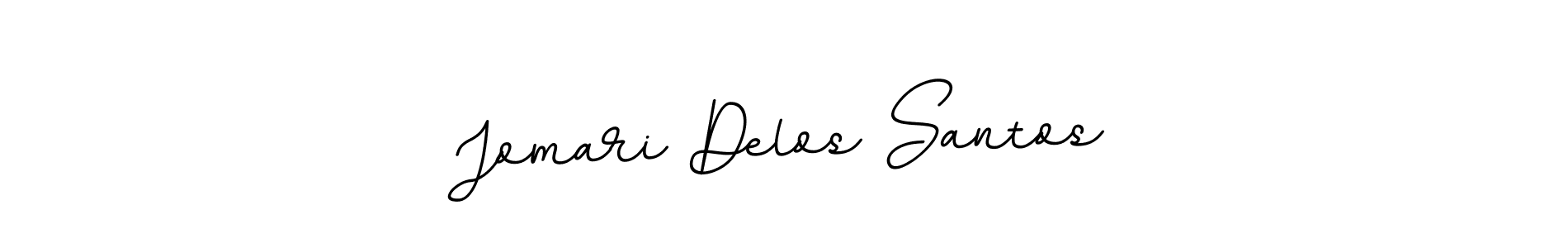 Create a beautiful signature design for name Jomari Delos Santos. With this signature (BallpointsItalic-DORy9) fonts, you can make a handwritten signature for free. Jomari Delos Santos signature style 11 images and pictures png