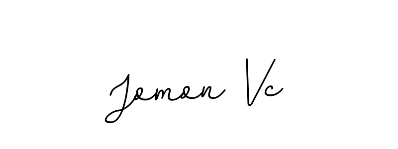 if you are searching for the best signature style for your name Jomon Vc. so please give up your signature search. here we have designed multiple signature styles  using BallpointsItalic-DORy9. Jomon Vc signature style 11 images and pictures png