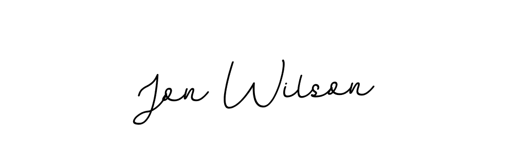 Use a signature maker to create a handwritten signature online. With this signature software, you can design (BallpointsItalic-DORy9) your own signature for name Jon Wilson. Jon Wilson signature style 11 images and pictures png