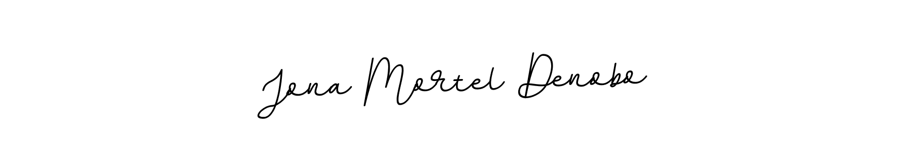 You should practise on your own different ways (BallpointsItalic-DORy9) to write your name (Jona Mortel Denobo) in signature. don't let someone else do it for you. Jona Mortel Denobo signature style 11 images and pictures png