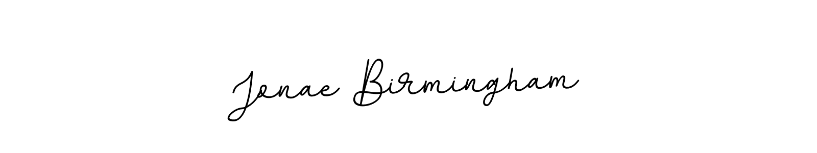 The best way (BallpointsItalic-DORy9) to make a short signature is to pick only two or three words in your name. The name Jonae Birmingham include a total of six letters. For converting this name. Jonae Birmingham signature style 11 images and pictures png