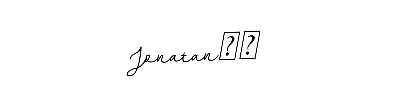 Design your own signature with our free online signature maker. With this signature software, you can create a handwritten (BallpointsItalic-DORy9) signature for name Jonatan✝️. Jonatan✝️ signature style 11 images and pictures png