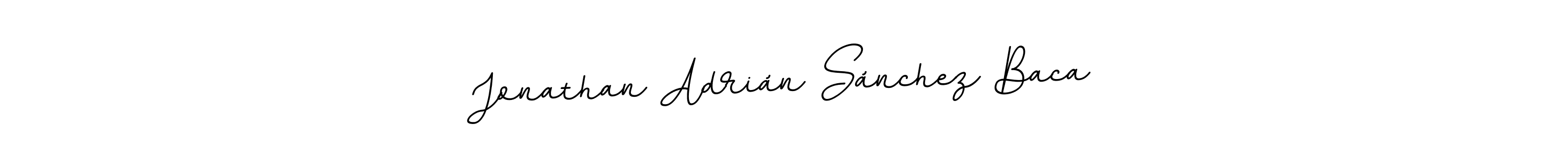 Design your own signature with our free online signature maker. With this signature software, you can create a handwritten (BallpointsItalic-DORy9) signature for name Jonathan Adrián Sánchez Baca. Jonathan Adrián Sánchez Baca signature style 11 images and pictures png