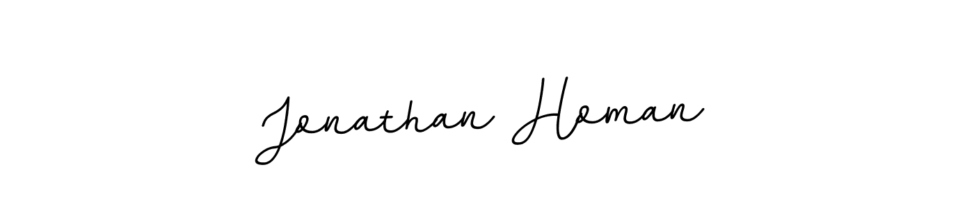 Make a beautiful signature design for name Jonathan Homan. With this signature (BallpointsItalic-DORy9) style, you can create a handwritten signature for free. Jonathan Homan signature style 11 images and pictures png