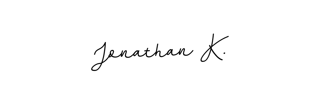 if you are searching for the best signature style for your name Jonathan K.. so please give up your signature search. here we have designed multiple signature styles  using BallpointsItalic-DORy9. Jonathan K. signature style 11 images and pictures png