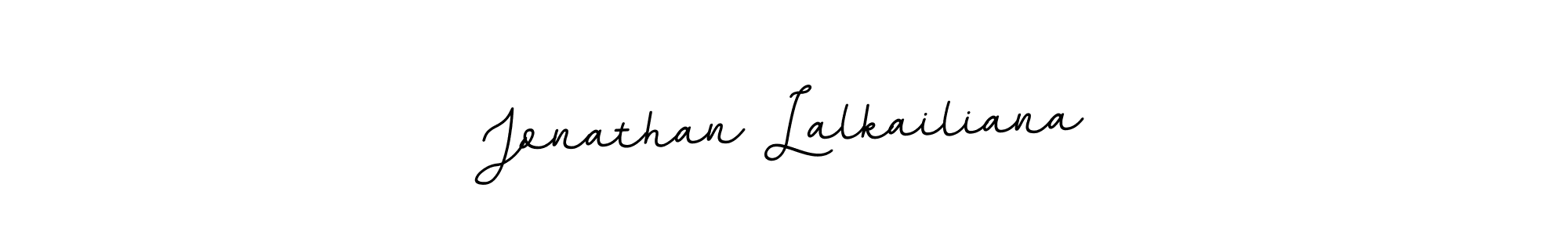 Make a beautiful signature design for name Jonathan Lalkailiana. With this signature (BallpointsItalic-DORy9) style, you can create a handwritten signature for free. Jonathan Lalkailiana signature style 11 images and pictures png