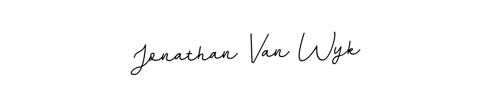 How to make Jonathan Van Wyk name signature. Use BallpointsItalic-DORy9 style for creating short signs online. This is the latest handwritten sign. Jonathan Van Wyk signature style 11 images and pictures png