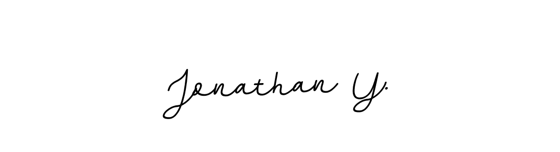 Also You can easily find your signature by using the search form. We will create Jonathan Y. name handwritten signature images for you free of cost using BallpointsItalic-DORy9 sign style. Jonathan Y. signature style 11 images and pictures png