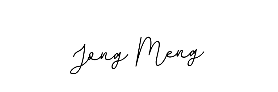 Make a beautiful signature design for name Jong Meng. With this signature (BallpointsItalic-DORy9) style, you can create a handwritten signature for free. Jong Meng signature style 11 images and pictures png