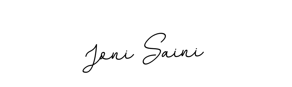 Joni Saini stylish signature style. Best Handwritten Sign (BallpointsItalic-DORy9) for my name. Handwritten Signature Collection Ideas for my name Joni Saini. Joni Saini signature style 11 images and pictures png