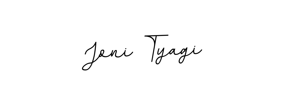 Use a signature maker to create a handwritten signature online. With this signature software, you can design (BallpointsItalic-DORy9) your own signature for name Joni Tyagi. Joni Tyagi signature style 11 images and pictures png