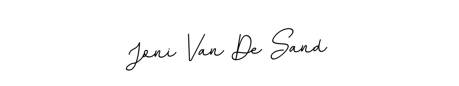 It looks lik you need a new signature style for name Joni Van De Sand. Design unique handwritten (BallpointsItalic-DORy9) signature with our free signature maker in just a few clicks. Joni Van De Sand signature style 11 images and pictures png