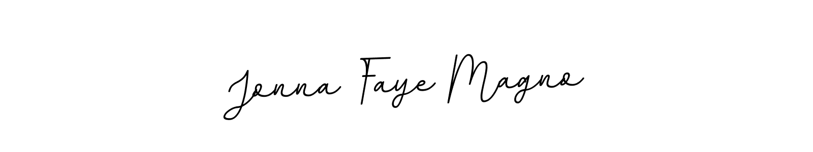 You should practise on your own different ways (BallpointsItalic-DORy9) to write your name (Jonna Faye Magno) in signature. don't let someone else do it for you. Jonna Faye Magno signature style 11 images and pictures png