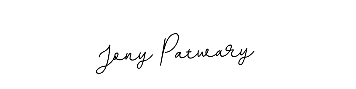 Jony Patwary stylish signature style. Best Handwritten Sign (BallpointsItalic-DORy9) for my name. Handwritten Signature Collection Ideas for my name Jony Patwary. Jony Patwary signature style 11 images and pictures png