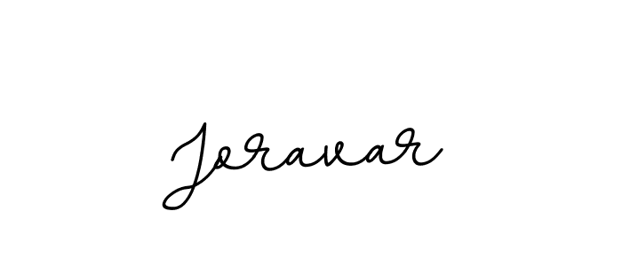 Design your own signature with our free online signature maker. With this signature software, you can create a handwritten (BallpointsItalic-DORy9) signature for name Joravar. Joravar signature style 11 images and pictures png