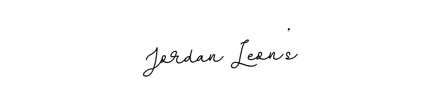 Make a beautiful signature design for name Jordan Leon’s. With this signature (BallpointsItalic-DORy9) style, you can create a handwritten signature for free. Jordan Leon’s signature style 11 images and pictures png