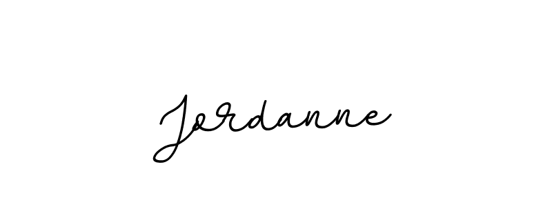 Design your own signature with our free online signature maker. With this signature software, you can create a handwritten (BallpointsItalic-DORy9) signature for name Jordanne. Jordanne signature style 11 images and pictures png