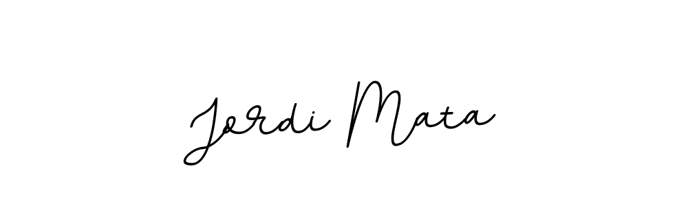 How to make Jordi Mata name signature. Use BallpointsItalic-DORy9 style for creating short signs online. This is the latest handwritten sign. Jordi Mata signature style 11 images and pictures png