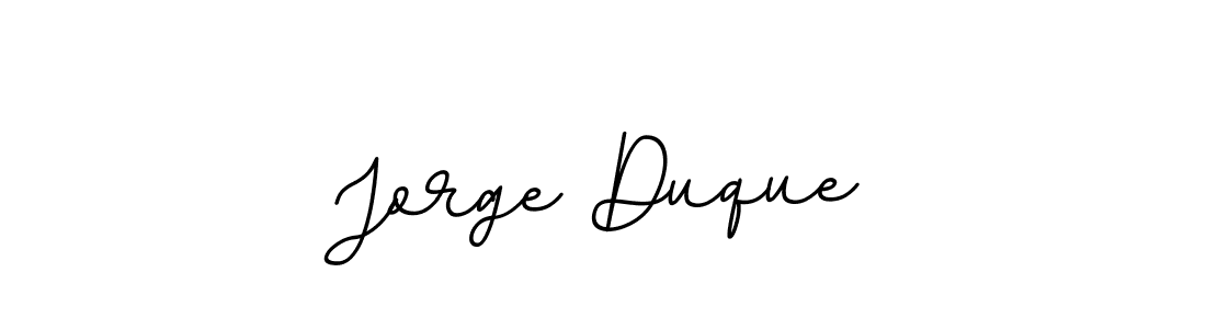 Design your own signature with our free online signature maker. With this signature software, you can create a handwritten (BallpointsItalic-DORy9) signature for name Jorge Duque. Jorge Duque signature style 11 images and pictures png