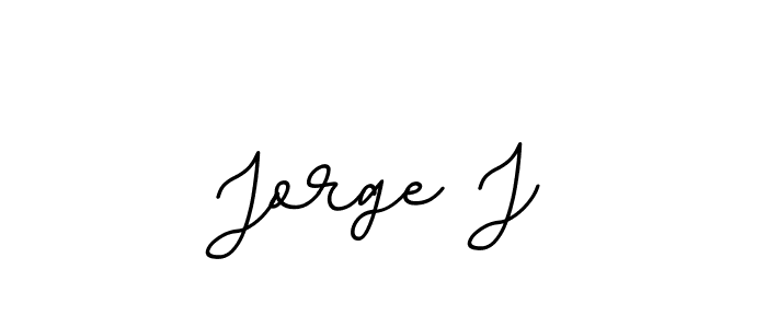 Make a beautiful signature design for name Jorge J. With this signature (BallpointsItalic-DORy9) style, you can create a handwritten signature for free. Jorge J signature style 11 images and pictures png