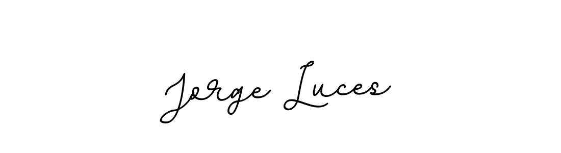 Design your own signature with our free online signature maker. With this signature software, you can create a handwritten (BallpointsItalic-DORy9) signature for name Jorge Luces. Jorge Luces signature style 11 images and pictures png