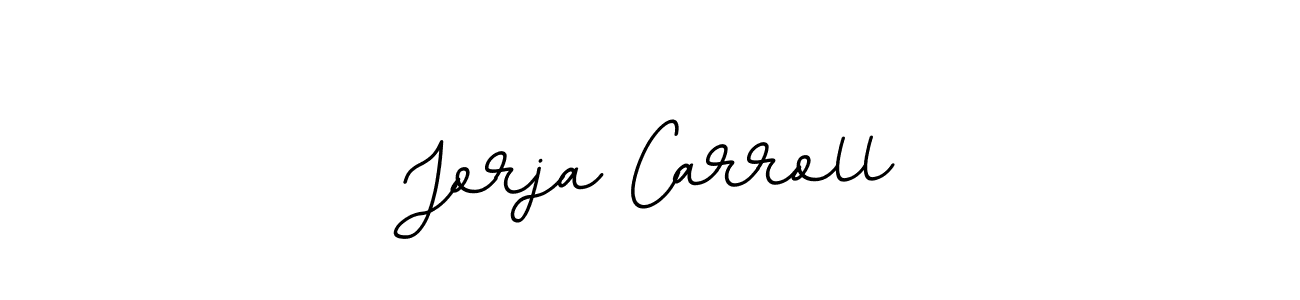 The best way (BallpointsItalic-DORy9) to make a short signature is to pick only two or three words in your name. The name Jorja Carroll include a total of six letters. For converting this name. Jorja Carroll signature style 11 images and pictures png