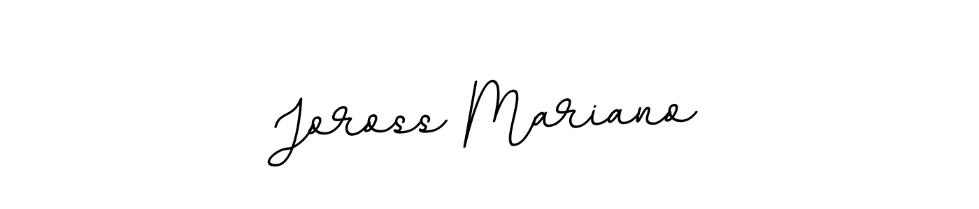 This is the best signature style for the Joross Mariano name. Also you like these signature font (BallpointsItalic-DORy9). Mix name signature. Joross Mariano signature style 11 images and pictures png