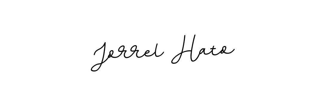 This is the best signature style for the Jorrel Hato name. Also you like these signature font (BallpointsItalic-DORy9). Mix name signature. Jorrel Hato signature style 11 images and pictures png