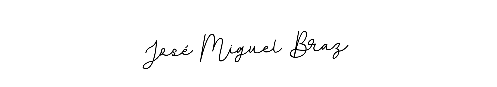 How to make José Miguel Braz name signature. Use BallpointsItalic-DORy9 style for creating short signs online. This is the latest handwritten sign. José Miguel Braz signature style 11 images and pictures png