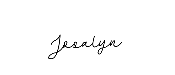 Create a beautiful signature design for name Josalyn. With this signature (BallpointsItalic-DORy9) fonts, you can make a handwritten signature for free. Josalyn signature style 11 images and pictures png