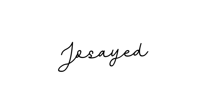 Create a beautiful signature design for name Josayed. With this signature (BallpointsItalic-DORy9) fonts, you can make a handwritten signature for free. Josayed signature style 11 images and pictures png