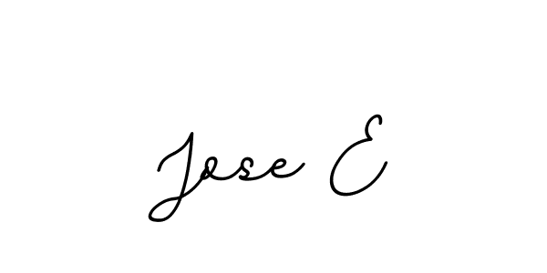 Design your own signature with our free online signature maker. With this signature software, you can create a handwritten (BallpointsItalic-DORy9) signature for name Jose E. Jose E signature style 11 images and pictures png