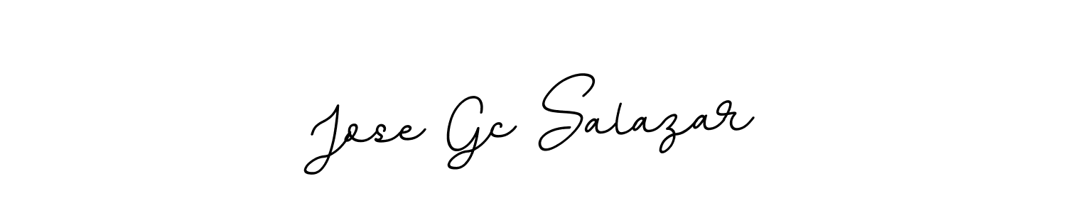 The best way (BallpointsItalic-DORy9) to make a short signature is to pick only two or three words in your name. The name Jose Gc Salazar include a total of six letters. For converting this name. Jose Gc Salazar signature style 11 images and pictures png