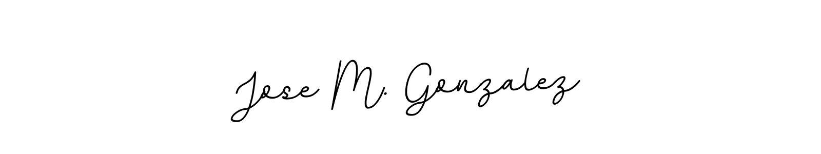 How to make Jose M. Gonzalez name signature. Use BallpointsItalic-DORy9 style for creating short signs online. This is the latest handwritten sign. Jose M. Gonzalez signature style 11 images and pictures png